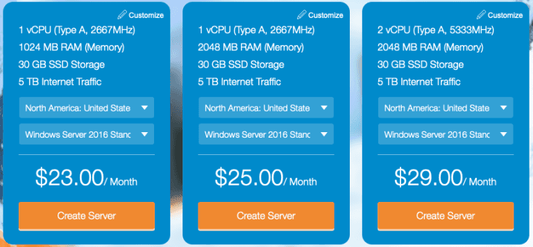 Kamatera.com Plans