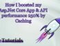 asp.net core application boost performance with cache